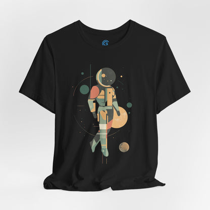 Sage Geometric Drift — Premium Graphic Tee
