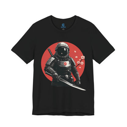 Coral Sun Space Samurai — Premium Graphic Tee