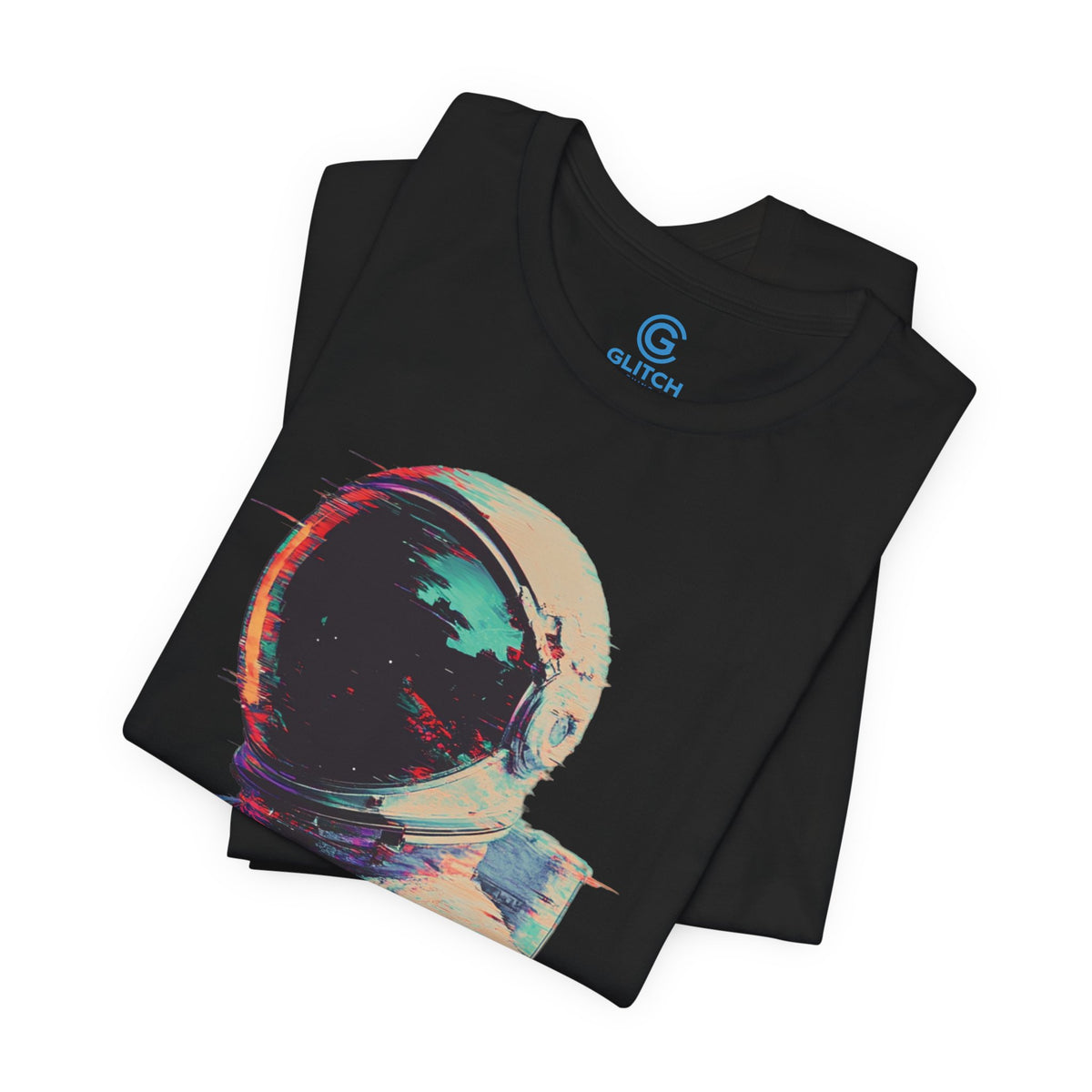 Teal Static Portrait — Premium Graphic Tee